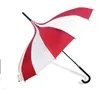 Parapluie de Golf à rayures noires et blanches, Design créatif, pagode droite à long manche