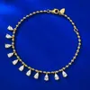 14K Gold Wassertropfen Moissanit Diamant Armreif Echt 925 Sterling Silber Hochzeit Armbänder Für Frauen Verlobungsschmuck