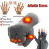 Rowerowe rękawiczki Kompresyjne zapalenie stawów Rękawica Wsparcie Wsparcia Ból Ból Ręka ręka terapia terapia opaska przeciwpoślizgowa pół palca