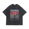 T-shirt da uomo Americano Harajuku Hip Hop Retro Goth Abbigliamento Moda Estate Unisex Allentato Pigro Y2K Girocollo Maniche corte Modello Tshirt 28