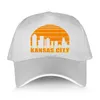 Ball Caps Black Navy Baseball Cap Vintage Kansas City Cityscape Retro Graphic Men and Women Cool Casual Summer Hat Unisex moda