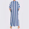 Ethnic Clothing Middle East For Men Traditional Muslim Male Saudi Arab Caftans Striped Kaftan Robe Arabic Abaya 2023