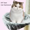 Mats Cat Sleeping Hammock Wiszący Instaluj na Plush Tree Hammock Bed Dia 30 cm/35 cm Produkty dla zwierząt