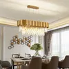 Illuminazione rotonda lampadario in oro k9 in acciaio inossidabile inossidabile lampada a sospensione moderna per camera da pranzo cucina camera da letto camera da letto