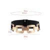 Belts Stretchy Wide Waist Belt Practical PU Geometric Shape Accessories Metal Hollow Out Buckle