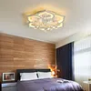 Kroonluchters Modern Led plafond kroonluchter lichten kristal voor woonkamer slaapkamer thuis decor lamp met app dimable armatuur licht