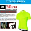 Vestes de course Fluorescence Jaune Été Cyclisme Jersey Chemise Sport Vélo Ropa Ciclismo Pro Team VTT Vélo JerseyCycling Wear
