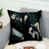 Caixa de travesseiro The Vampire Diaries Polyester 3D All Ove Impred Decorative Brophases Throw Cover Style-6