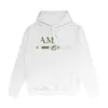 A. Lange amari Sweatshirts amirl Effen amis Rapper Hop AM Casual amar Mouw miri Pullover AM2 M letters Heren Hip designer Hoodies Capuchon Herenkleding Sport Run GSRK