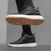 Dress Shoes Men Genuine Leather Casual Sneakers Skateboard Comfortable Platform Male Footwear Height Increase Insole 68 231127