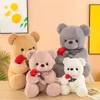 Groothandel 25 35 cm Party Knuffel Rose Teddybeer Pop Knuffel Pop Kinderen Verjaardagscadeau