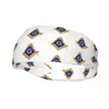 Berets Personalizado Freemason Barroco Design Sweatband Homens Mulheres Umidade Wicking Masonic Mason Workout Headband para Correr