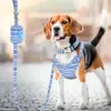 Sets Personalized Nylon Dog Collar Leash Harness Poop Bag Set Adjustable Printed Dog Collars Harnesses Pet Walking Leash For Dogs Pug