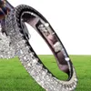 Solid 925 Sterling Silver Zircon Wedding Ring Set för brudkvinnor Finger lyxiga helheter Bulk smycken R48352304085