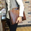 Briefcases Men's Bag Crazy Horse Leather Stereotype Handbag Shoulder Messenger Casual PU Business Briefcase