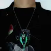 Ketens mode wolf hanger kettingen voor mannen gloeien in de donkere dieren trui ketting gloeiende ketting punk hiphop sieraden accessoires