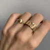 Bandringen Vintage vlinderringen voor vrouwen mannenliefhebber ring set bruiloft verloving verstelbare vingerringen meisje feest sieraden cadeau aa230426