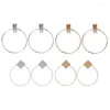 Orecchini a cerchio 4XBE Rectangle Bar Statement Large Ciondola Geometric Circle Drop Jewelry