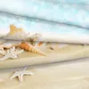 Bettwäsche-Sets Summer Beach Bedding Sandy Beach Bettbezug-Set Coastal Starfish Conch Bedruckte Jungen-Mädchen-Bettwäsche Dropshipers-Bettwäsche-Sets 230427