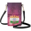 Evening Bags FORUDESIGNS Starry Sky Leather Shoulder Bag Creative Flag Multi Pocket Phone Diagonal Messengers Wrist Pack