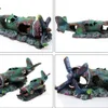 Decorations Fish Tank Resin Craft Plane Artificial Plane Wreckage Decor Aquarium Landscape Ornament