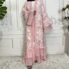 Ubranie etniczne Ramadan Eid Mubarak szatę Longue Kimono Femme Musulane Dubai Abaya dla kobiet Kaftan Pakistan Turkey Islam Arabski Sukienka muzułmańska 230426