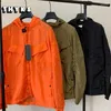 Herrenjacken mit Kapuze, schnell trocknend, Sweatshirt für Herren, CP Marke, atmungsaktive Nylonjacke mit mehreren Taschen, Paar Herbst, solide, einfache Reißverschlussjacke, Unisex