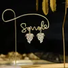 Brincos de argola Mulheres garanhão pequena uva gota elegante luxuoso 14k ouro banhado as fadies acessórios simples design 2023