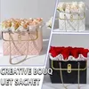 Gift Wrap Flower Paper Box For Birthday Party Wedding Bouquet Bucket Decoration Florist Storage Bag Packaging Supplies