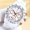 Chronograph Mens Watches Quartz Movement Watch 40mm Fashion Business Wristwatch Montre de Luxe Gift