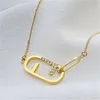Designer damski męski naszyjnik Diamentowe naszyjniki kobiety luksusowe marka złota srebrne naszyjniki