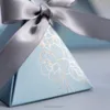 Gift Wrap Triangular Pyramid Candy Box Wedding Favors And Gifts Boxes Bags For Guests Decoration Baby Shower Party Supplies