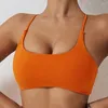 Roupa de yoga respirável criss cross ginásio superior mulheres sutiã roupa interior sem costas sem costura sutiã esportes colete bralette push up