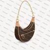 M81098 Loop Half-Moon Baguette Designer Women Borsa Guido Croissant Croissant Croissant Frizione Croce Crossbody Borse Shoulerbag2752