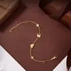 18K gold plated chain bracelet 3 colours bracelet chain luxury jewelry premium quality women bracelet alphabet jewlry letter charm bracelet gift set 1