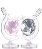 Globe w stylu Globe Glass Bong Mapa drukowanie dziwek Kolorowa rura wodna DAB Rura 728 cali Wysokość 14 mm złącza z miską1595891