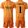 Nationslag 22-23 Soccer målvakt Andriy Lunin Jersey satte långärmad Thibaut Courtois Iker Casillas Keylor Navas Kepa Arrizabalaga Football Shirt Huangma