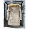 SS Designer Women Canadian Goose Długość wersja puffer damska kurtka damska w dół parkas zima grube ciepłe płaszcze wiatroodporne stre