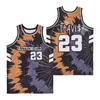 Film Basketball 25 Malcolm Jersey 1992 X Power Movie College Black Team Color HipHop Puro cotone Ricamo e cucito traspirante Per gli appassionati di sport HipHop Summer