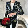 Abiti da uomo Blazer di alta qualità S-3XL versione coreana moda casual stampa shopping viaggio partito abito da discoteca giacca da uomo slim 230427