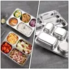 Set sets 1 set van 5 sectie verdeeld schotel secties serveerlade bord schotel keuken