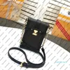 M63913 M67873 dikey gövde pochette tuval debriyaj messenger kadınlar gerçek deri tasarımcı kare çantası mini crossbody shou271m