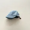 Casquettes Chapeaux 1-4T Bébé Chapeau Pour Filles Garçons Bord Court Version Coréenne Denim Casquette De Baseball Réglable Enfant Garçons Ombrage Unisexe Vintage Chapeau D'extérieur 230427