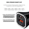 TE-P22 Universal 38W USB Type C Quick QC3.0 PD 20W Dual Ports Car Charger Fast Charging Charge Adapter in Car For iPhone Xiaomi Huawei Mobile Phone