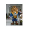 Meilleure vente belle bête lion Costume Animal dessin animé mascotte Costume noël déguisement Halloween mascotte Costume