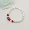 Strand FYSL 10 Pcs Perles Tissées À La Main Et De Nombreuses Couleurs Agates Perles Bracelet Extensible Bijoux À La Mode