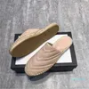 Mode handwerk visser canvas lederen slippers casual dames sneakers dames platte slip-on jurk schoenen 35-41