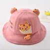 Caps Hüte Sommer Baby Sonnenhüte Weiche Jungen Mädchen Niedlichen Cartoon Tiger Kleinkind Mütze Kinder Im Freien Sonnencreme Notwendiges Zubehör 0-3Y 230427