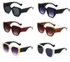 Moda mujer gafas de sol de gran tamaño gradiente plástico marca diseñador mujer gafas de sol Uv400 6 colores 10PCS