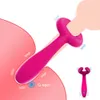 Vuxna produkter G Spot Vibrator for Women 3 Motors Dildo Dubbel penetration Anal Vagina Clitoris Stimulator Penis Sex Leksaker för par 230316